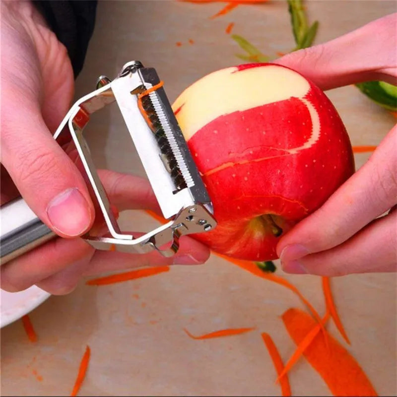 High Quality Dual Stainless Steel Potato Cucumber Carrot Grater Julienne Peeler Vegetables Fruit Peeler Vegetable Slicer Tools