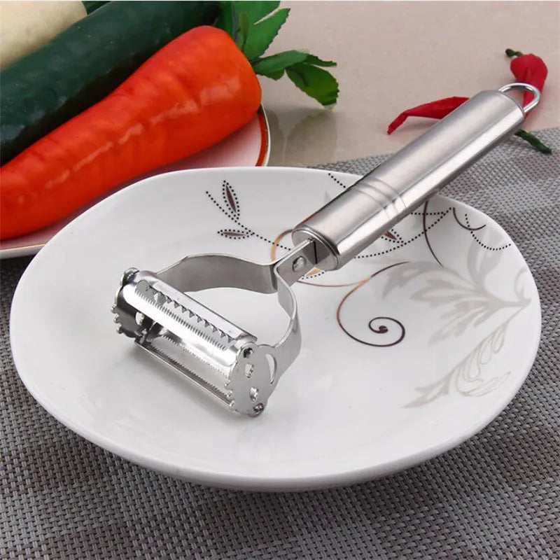 High Quality Dual Stainless Steel Potato Cucumber Carrot Grater Julienne Peeler Vegetables Fruit Peeler Vegetable Slicer Tools