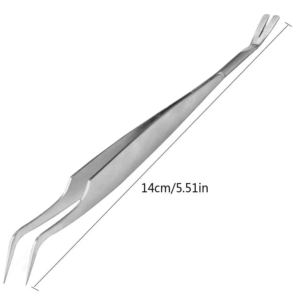 2 In 1 Stainless Steel Tick Tweezers Professional Quick Cat Dog Tick Removal Tool People Pet Supplies Dog Tick Removal Dropship