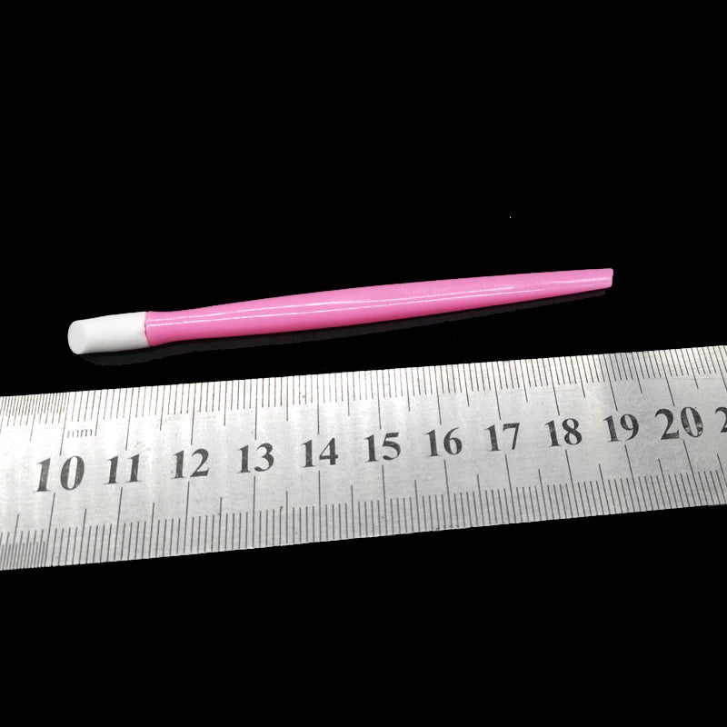 10 pcs/lot Soft Plastic Nail Cuticle Pusher Rubber Head Press Nail Stickers Pushers Acrylic Pedicure Manicure Salon Nail Tools
