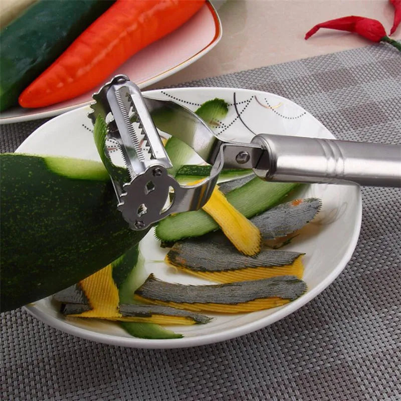 High Quality Dual Stainless Steel Potato Cucumber Carrot Grater Julienne Peeler Vegetables Fruit Peeler Vegetable Slicer Tools