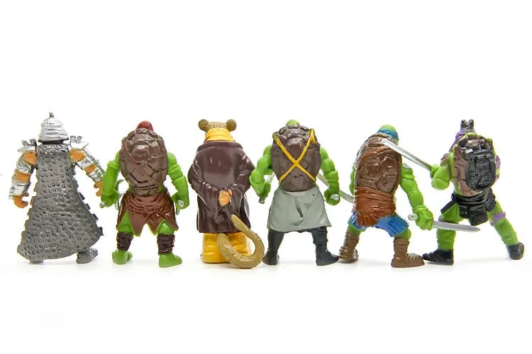 6pcs/Bag cute Mini Turtles Actions Figure Cartoon Tartaruga Turtles Toys For Children Anime Figure Doll toys for children