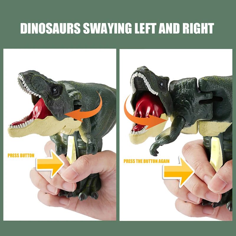 Dinosaurs Zazaza Press Dinosaurs Zaza Toy with Sound Children's Fidget Toys Decompression Toy Telescopic Swing Dino Model Kids