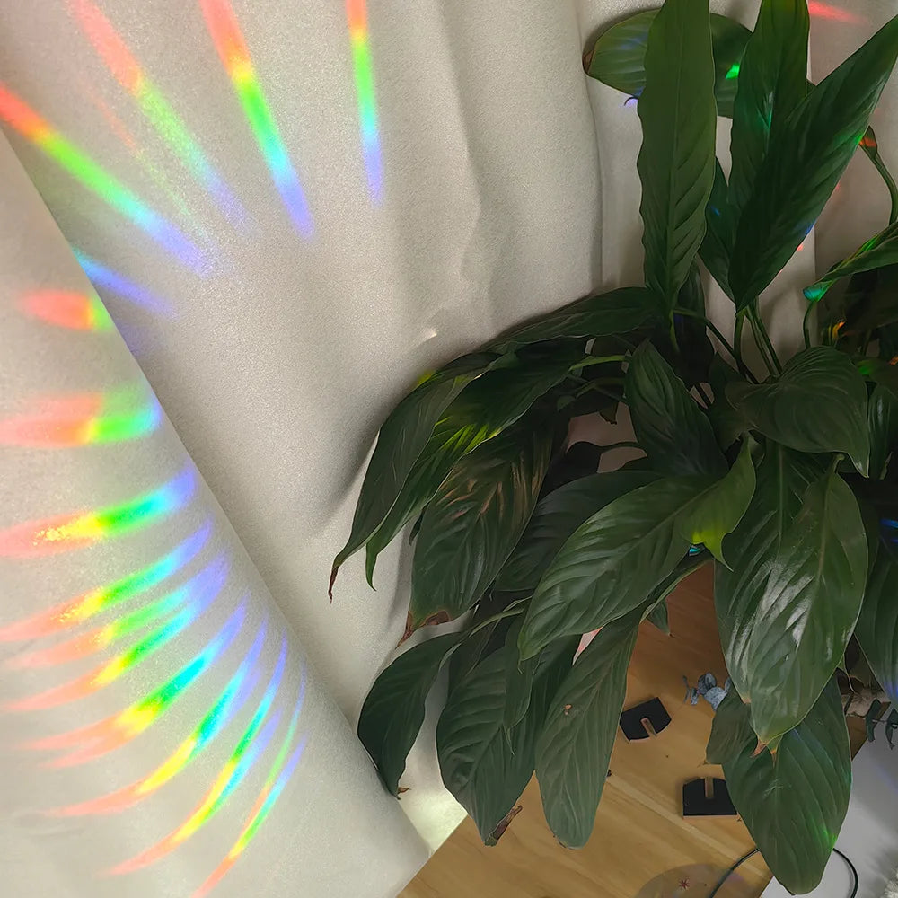 3D Rainbow Sun Catcher Wall Stickers Cat Bear Wolf Spaceship Planet Suncatcher PVC Film Self Adhesive Decal Sticker Home Decor