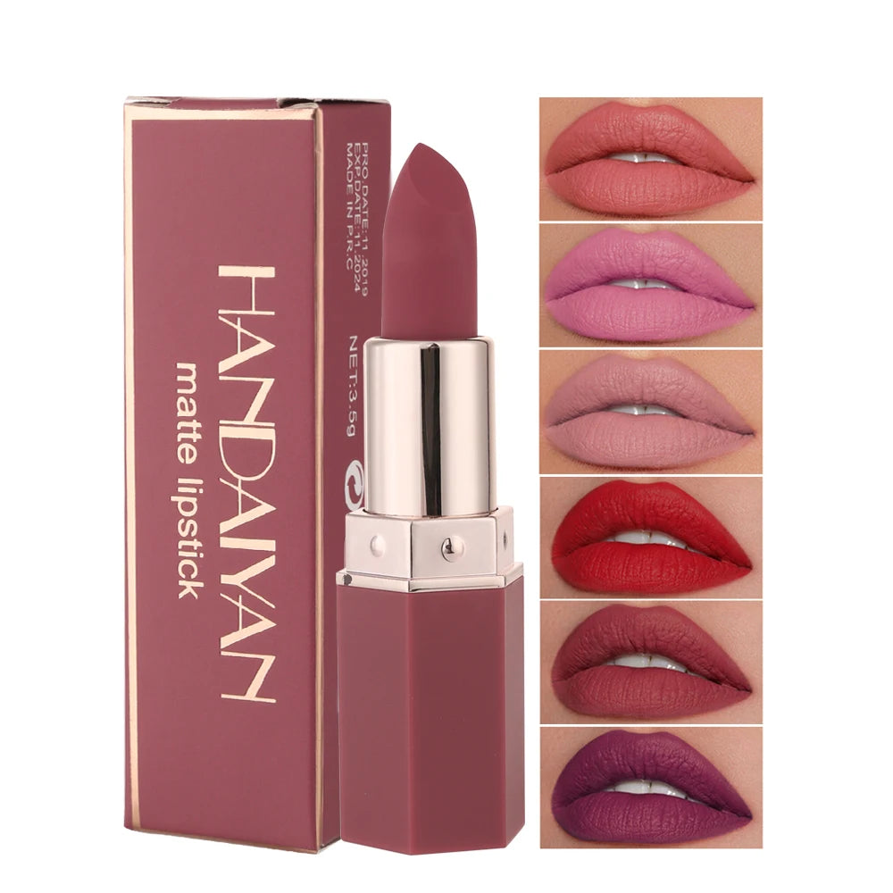 Nude Velvet Matte Lipsticks Waterproof Long Lasting Moisturize Lip Stick Not Fading Sexy Pink Lipstick Lip Gloss Women Makeup