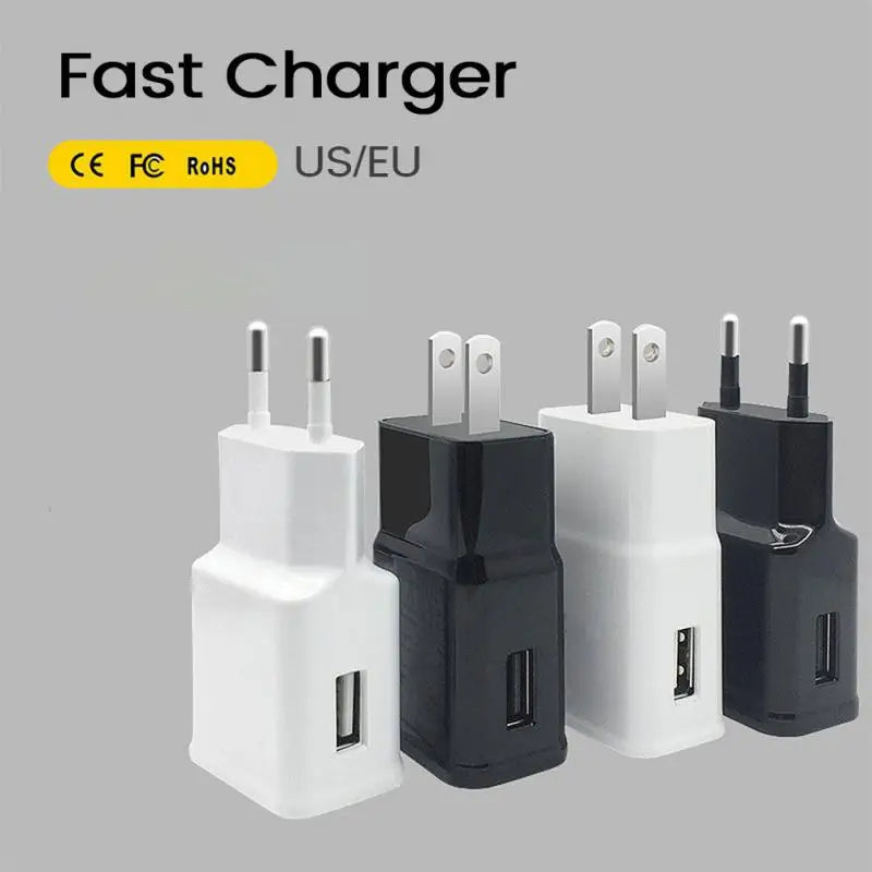Eu Us Plug Adapter Home Universal For Iphone Samsung Usb Mobile Phone Charger Phone Accessories Charging Head Fast Charge