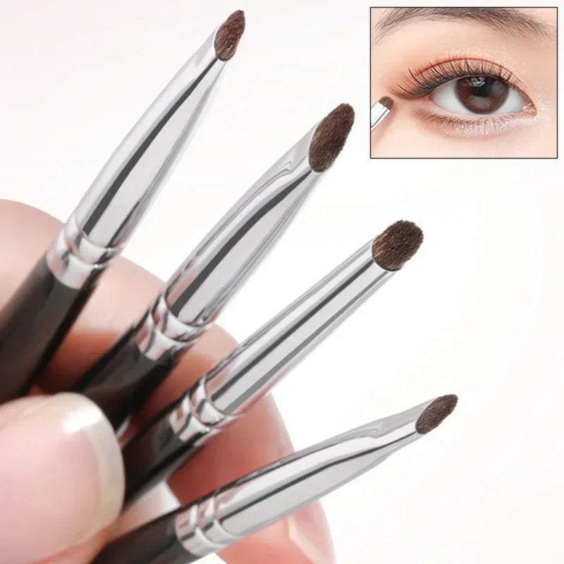 1/4Pcs Flat Eyes Makeup Brushes Professional Angled Eyebrow Eyeliner Contour Brush Concealer Eyeshadow Make Up Cosmetics Tools