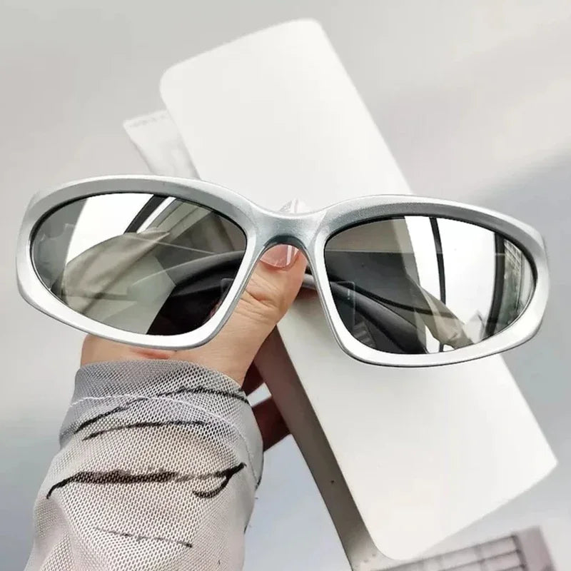 New Y2K Punk Sunglasses Women Spice Girls Brand Designer Square Goggle Men Sun Glasses UV400 Mirror Fashion Eyewear