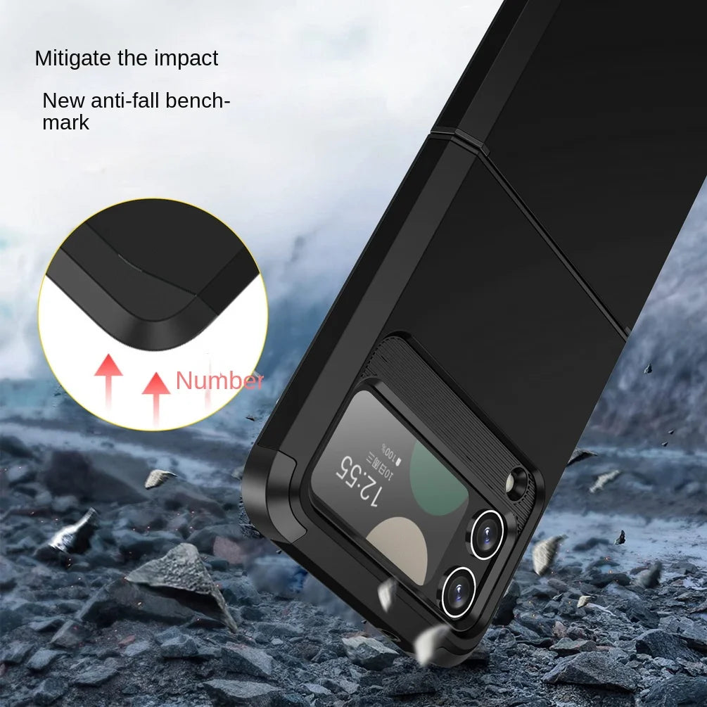 Armor Shockproof Protection Phone Case case For Samsung Z Flip 5 Flip5 Galaxy Z Flip 4 3 Dual Layer Heavy Duty Back Cover