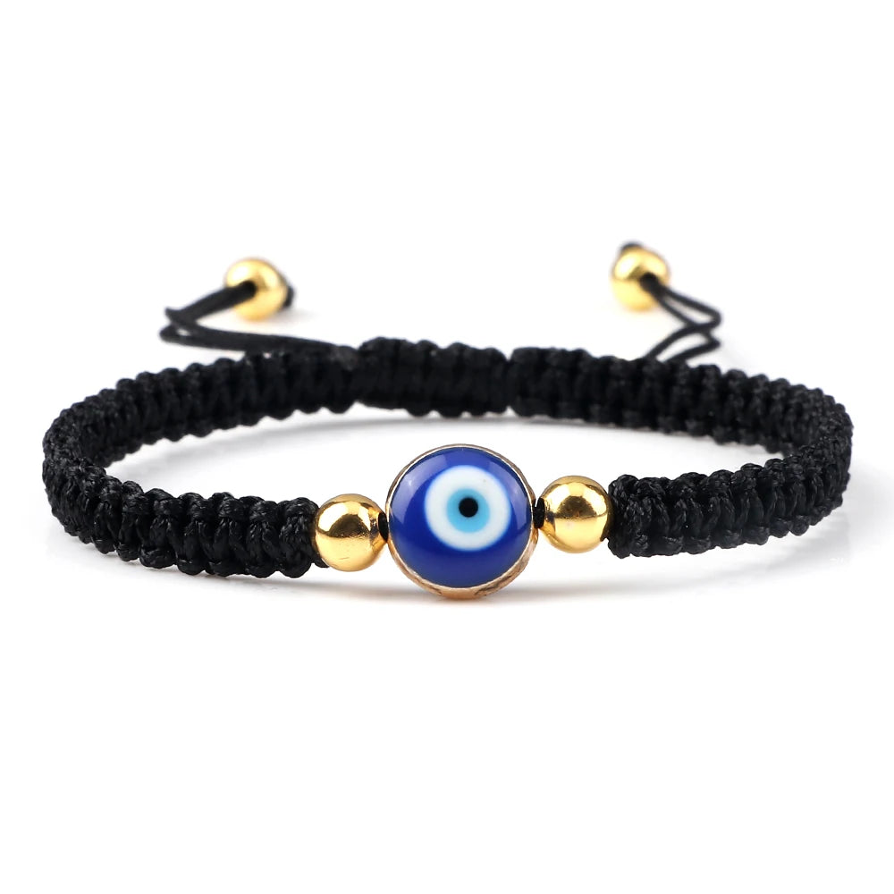 Handmade Braided Turkish Evil Eye Bracelets Women Men Lucky Rope Adjustable Bracelets Charm Female Jewelry Gifts Dropshipping