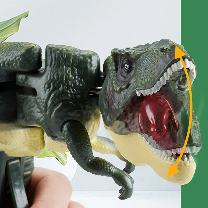 Dinosaurs Zazaza Press Dinosaurs Zaza Toy with Sound Children's Fidget Toys Decompression Toy Telescopic Swing Dino Model Kids