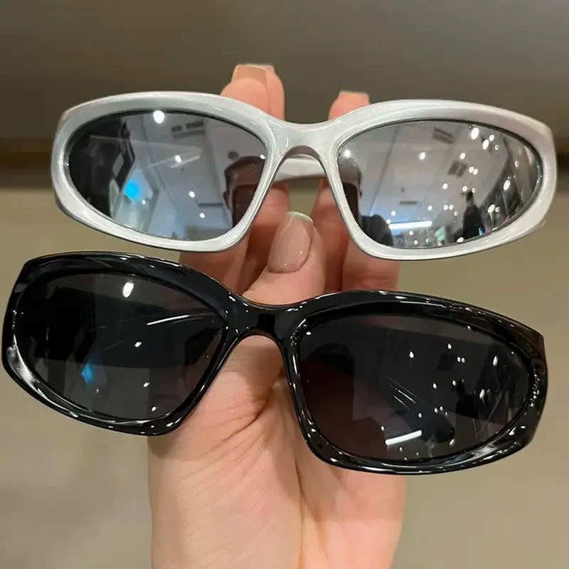 New Y2K Punk Sunglasses Women Spice Girls Brand Designer Square Goggle Men Sun Glasses UV400 Mirror Fashion Eyewear