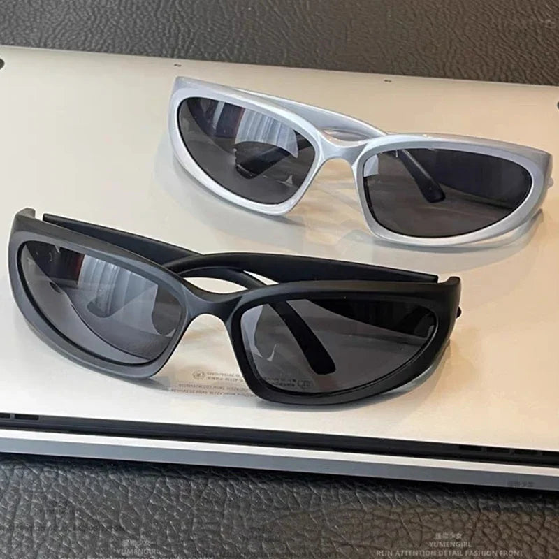 New Y2K Punk Sunglasses Women Spice Girls Brand Designer Square Goggle Men Sun Glasses UV400 Mirror Fashion Eyewear