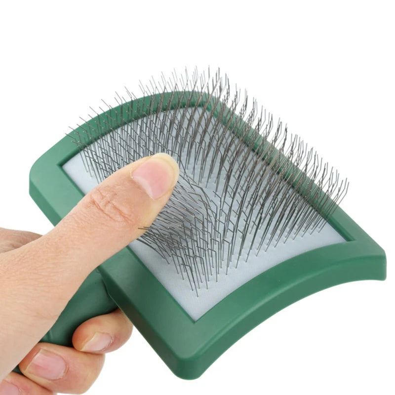 Extra Long Pin Slicker Brush for Large Dog Matted Hair Grooming Wire Brush for Pets Shedding Mats Massage Grooming Brush Tool