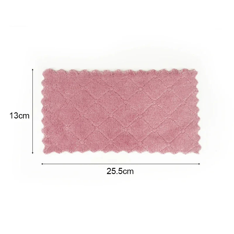 10/12PCS Super Absorbent Microfiber Kitchen Dish Cloth High-efficiency Tableware Household Cleaning Towel Kitchen Tools Gadgets