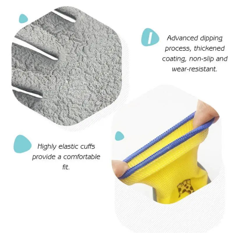 Kids Gloves Durable Waterproof Garden Work Non-Slip Portable Children Safety Yard Work Gloves Gardening Gloves Garden Supplies