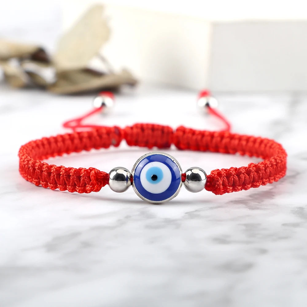 Handmade Braided Turkish Evil Eye Bracelets Women Men Lucky Rope Adjustable Bracelets Charm Female Jewelry Gifts Dropshipping