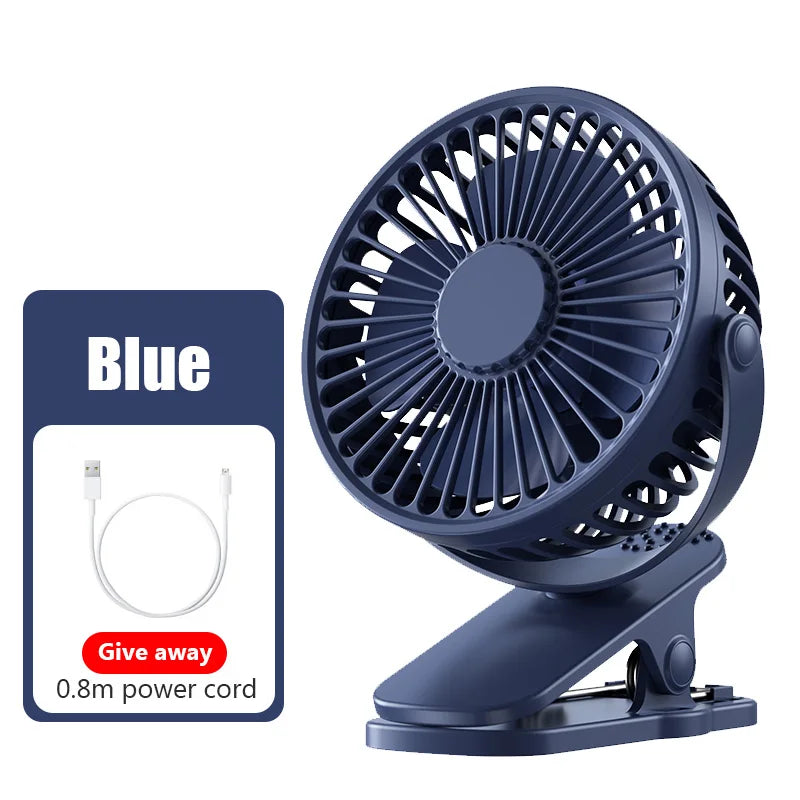 3 Mode USB Mini Clip-on Fan Mute Desktop Fan Summer Portable Air Circulating USB Fan Cooling Ventilador Baby Stroller Clip Fan
