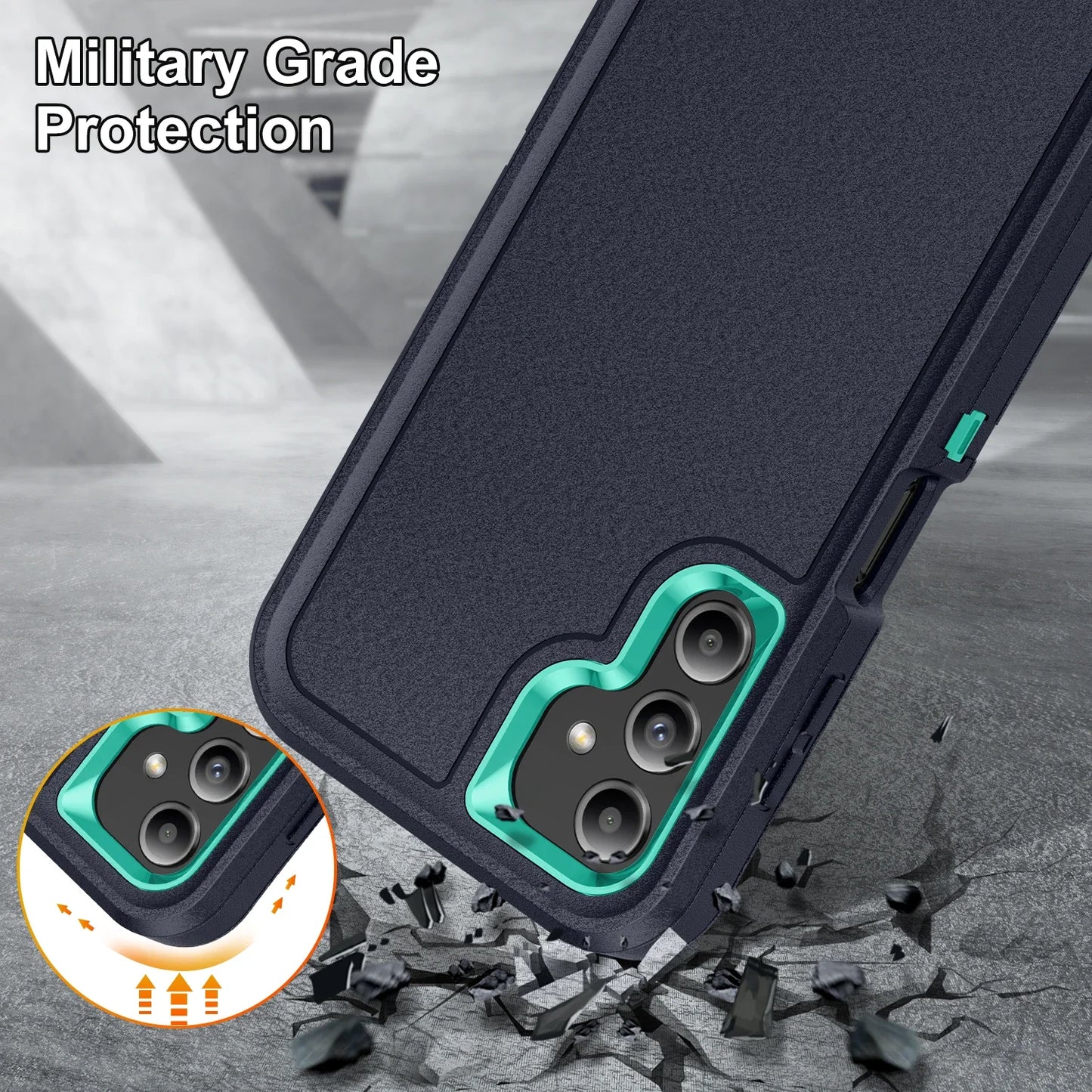 Military Grade Hard Protection Case for Samsung Galaxy A15 A14 A54G 5G A13 A53 A04S S23 Ultra S22 Plus Phone Accessories Capa