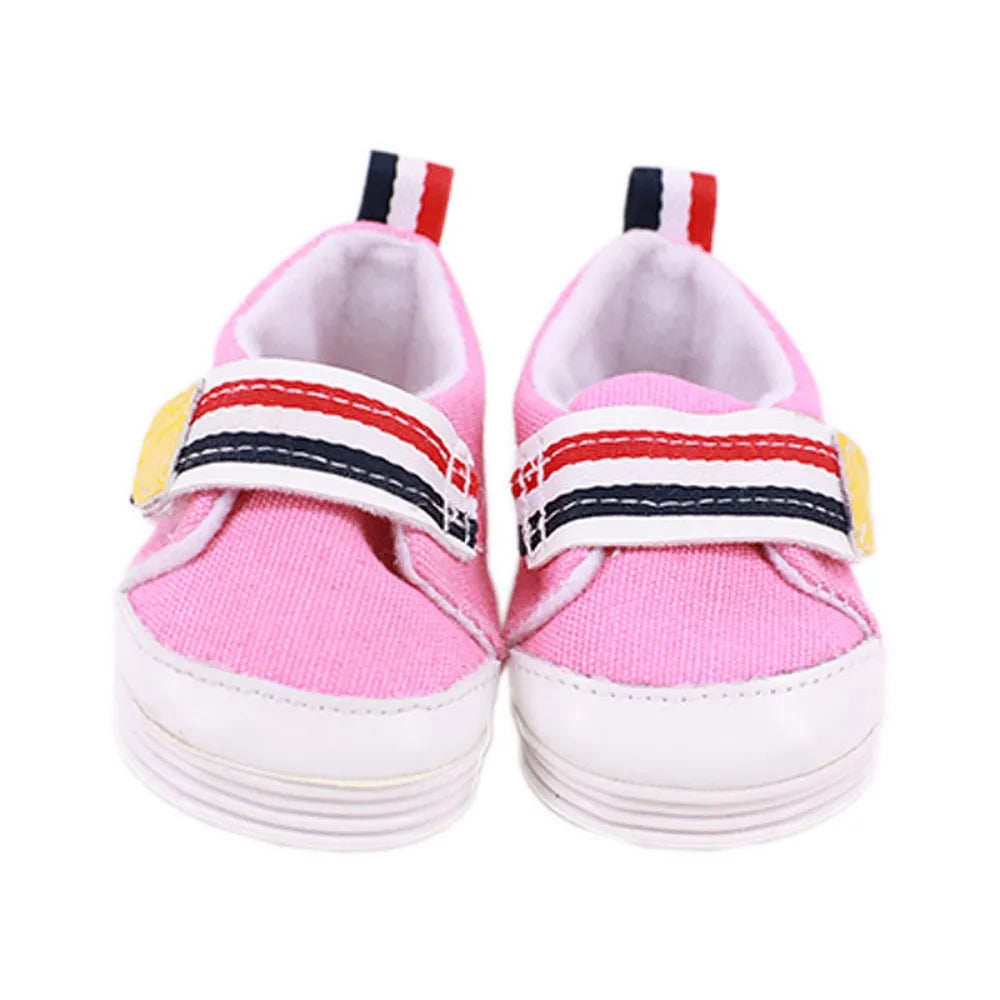 7Cm Doll Shoes Pink Bow Canvas Shoes Sneakers Fit 18 Inch American Doll&43cm Baby New Born Doll Clothes Girl`s Accessories