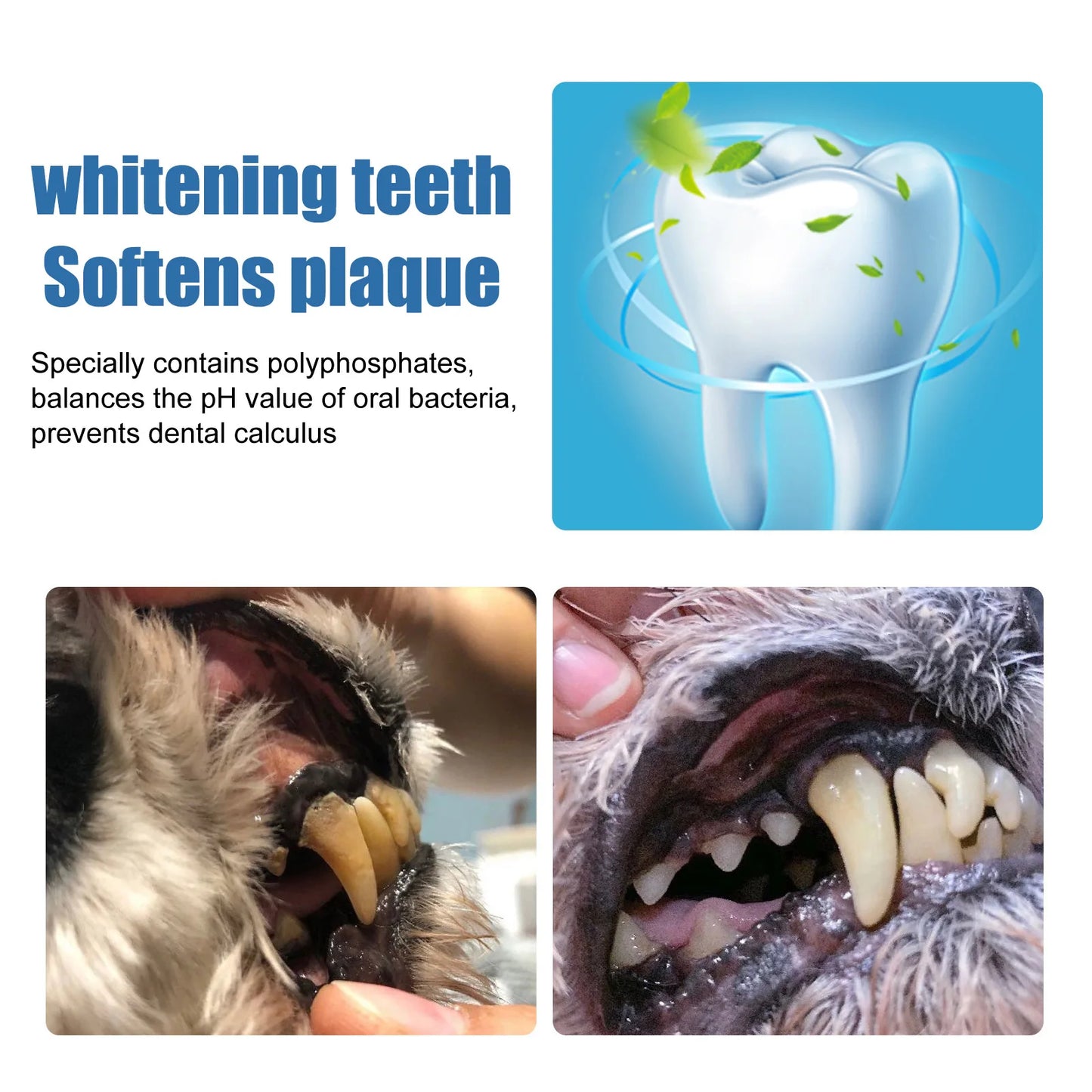 Pet Teeth Cleaner Spray Tartar Dirty Remover Puppy Mouth Fresher Deodorant Kitten Prevent Oral Calculus Dog Oral Cleanse Liquid