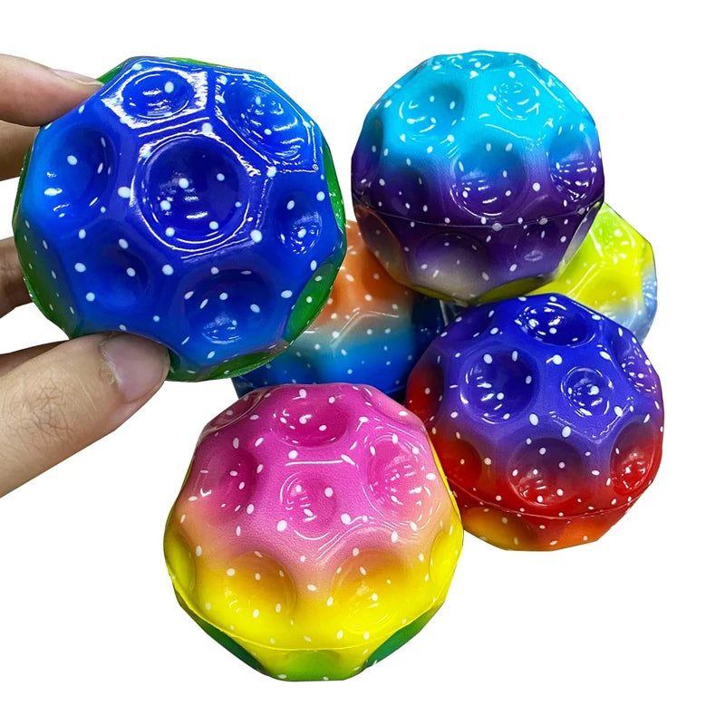 Extreme High Bouncing Ball Space Ball Children Toys Pelota Antiestrés Kinder Spielzeuge Juguetes Sensoriales Para Niños