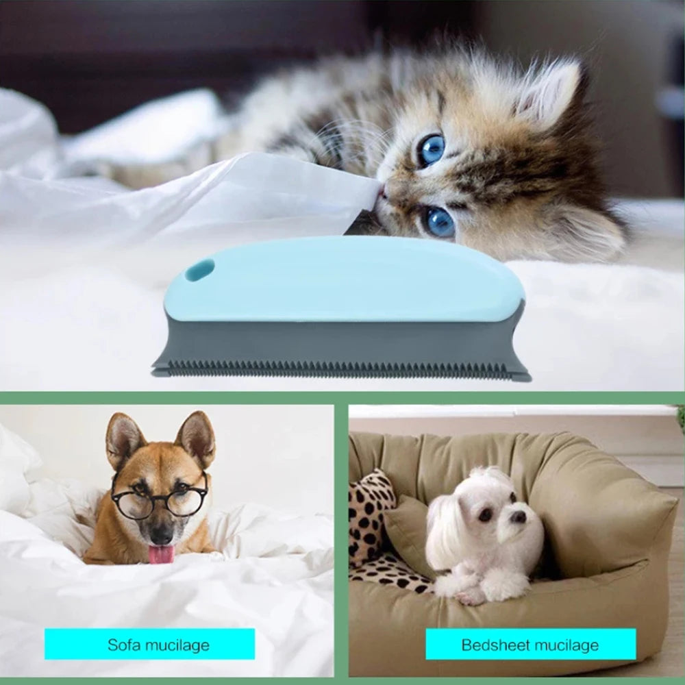Portable Pet Hair Remover Brush Dog Cleaning Brush Washable Pet Hair Detailer For Cars Furniture Carpets Clothes Pet Beds Chairs