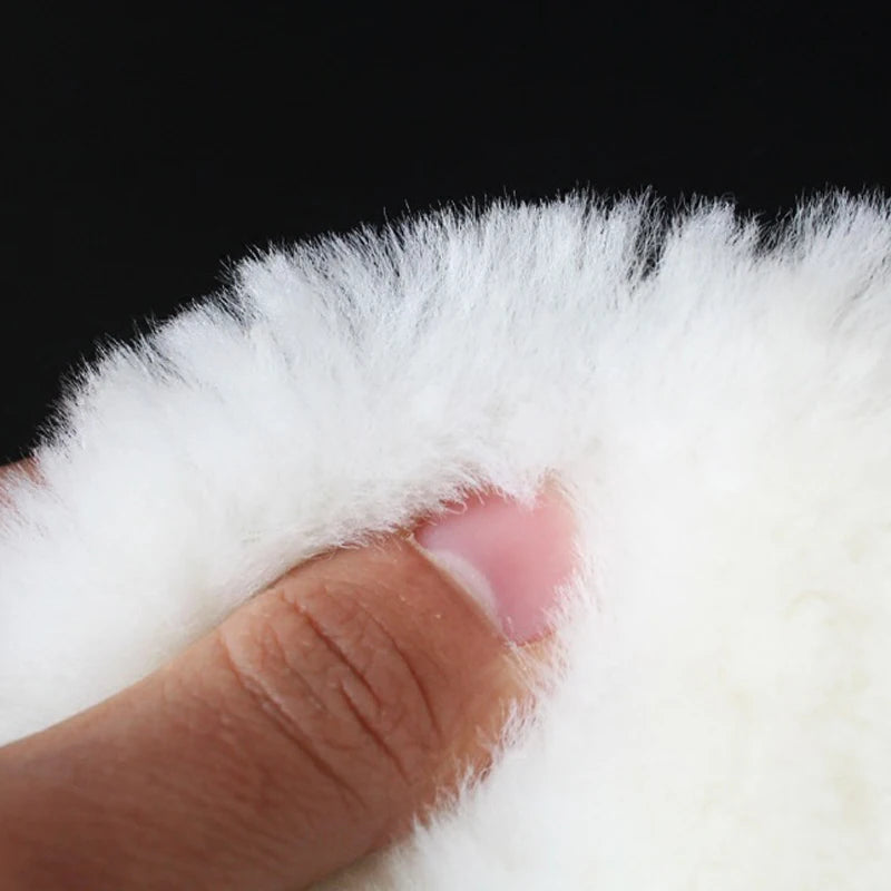 1/5Pcs 3/4/5/6/7Inches Wool Polishing Disc Waxing Polishing Buffing Car Paint Care Polisher Pads for Car Wash Auto Accessories