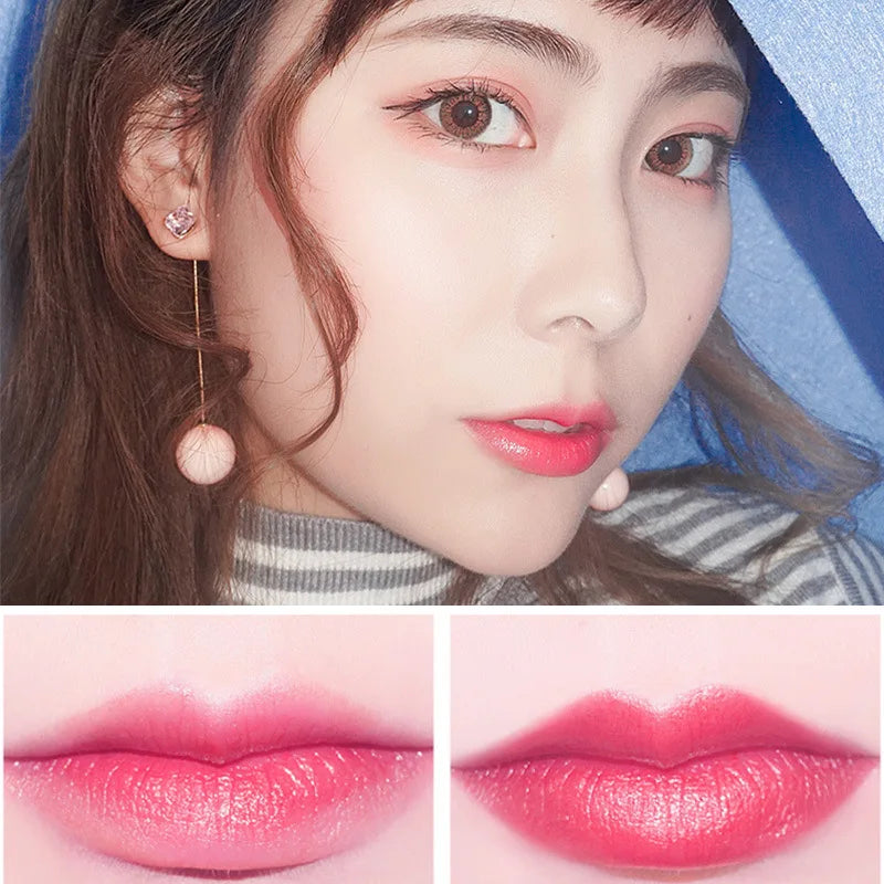 Waterproof Diamond Lipstick Long Lasting Temperature Change Matte Glitter Lipsticks Non Stick Red Pink Lip Tint Makeup Cosmetics