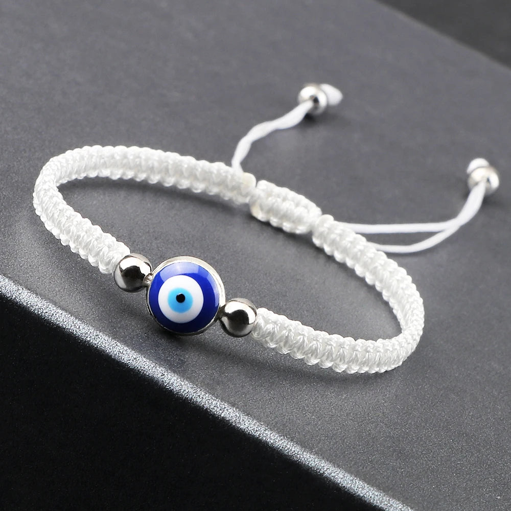 Handmade Braided Turkish Evil Eye Bracelets Women Men Lucky Rope Adjustable Bracelets Charm Female Jewelry Gifts Dropshipping
