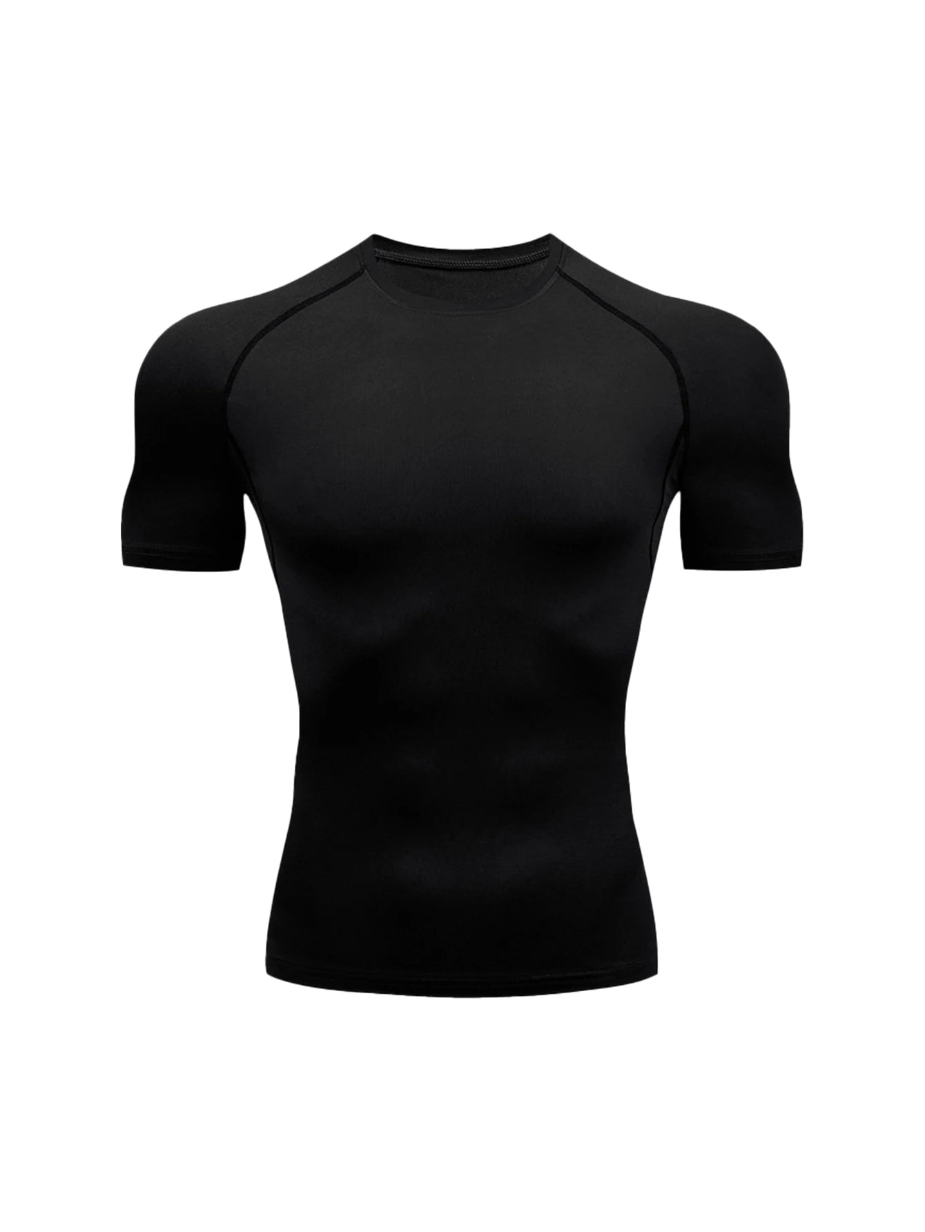 Men's Gym Training T Shirt, Outdoor, Jogging, Running Sportswear, Tight, Stretchy, Breathable Compression Top, Summer
