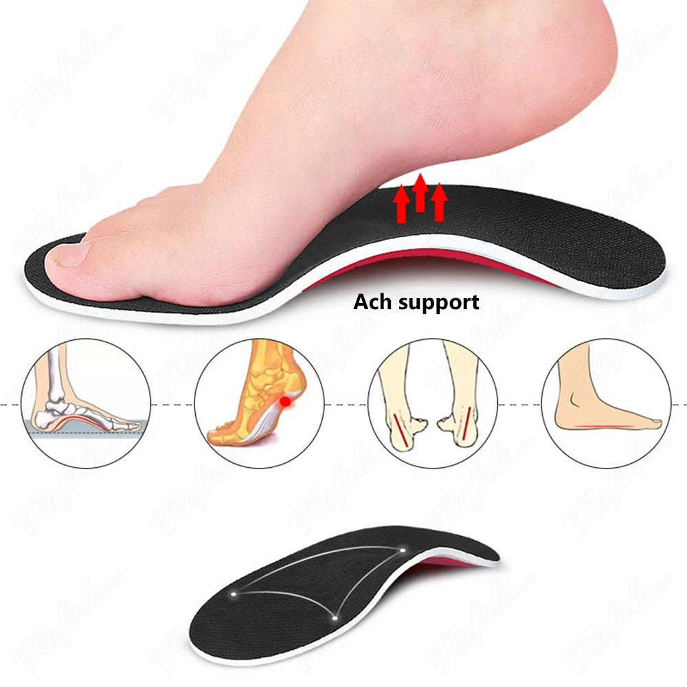 Correction Foot Pain Relief OX Leg Inner Sole for Shoes Arch Support Insole for Flat Feet Men Women Orthopedic Plantar Fasciitis