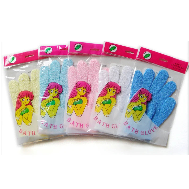 Bath For Exfoliating Glove Cleaning Body Bubbler Massage Sponge Wash Skin Moisturizing SPA Five Fingers Shower Scrub Gloves Foam