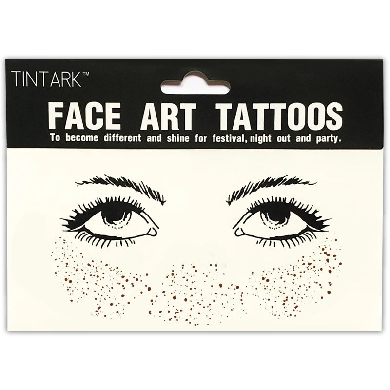 temporary face tattoo cute small flowers women's tattoos face stickers eye make up decal waterproof for girls woman  new