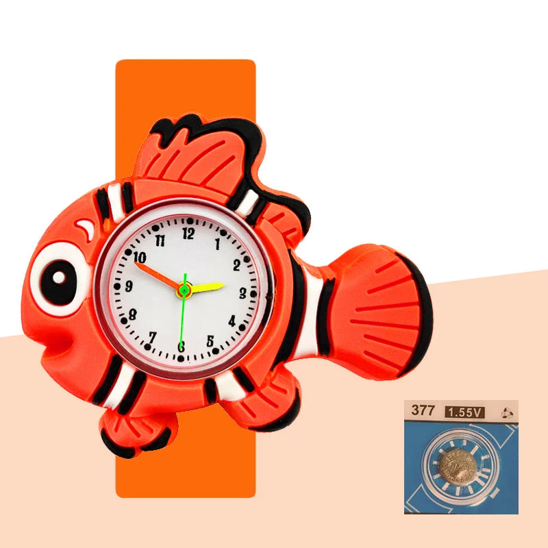 Baby Birthday Gift Children Toys Watches Cartoon Animal Dial Bracelet Kids Watches for Boy Girl 2-15 Years Old Child Clock
