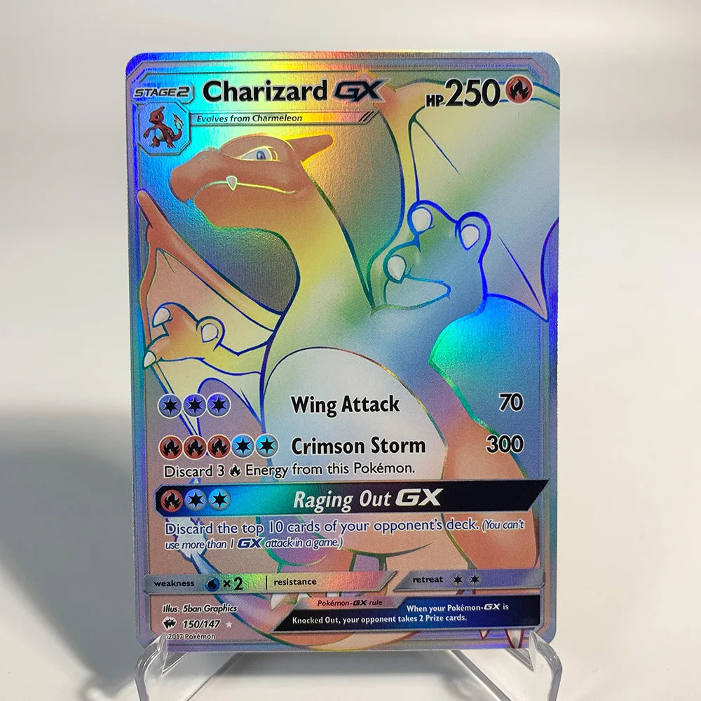 Charizard Pokemon Cards Shining Charizard Holographic Charizard Ex GX VMX Hobbies Rare Collection Battle Cards Toys Gifts
