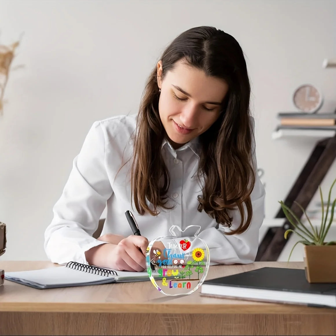 1pc Teacher Appreciation Gifts for Women Thank You for Helping Me Grow & Learn Paperweight End of The Year Teacher Gifts Back to