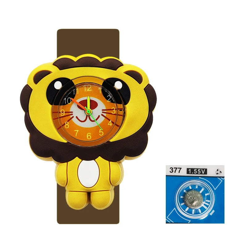 Baby Birthday Gift Children Toys Watches Cartoon Animal Dial Bracelet Kids Watches for Boy Girl 2-15 Years Old Child Clock