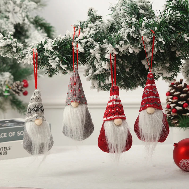 Gifts Christmas Santa Faceless Gnomes Dolls Christmas Decorations for Home Xmas Tree Decor Ornaments
