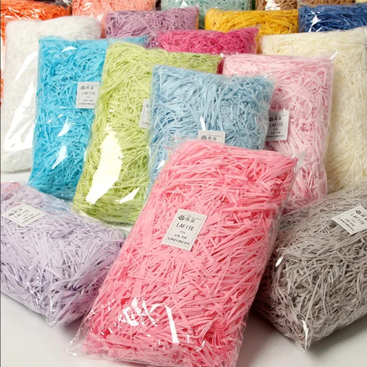 100g colorful shredded filler DIY wedding party gift packaging filler