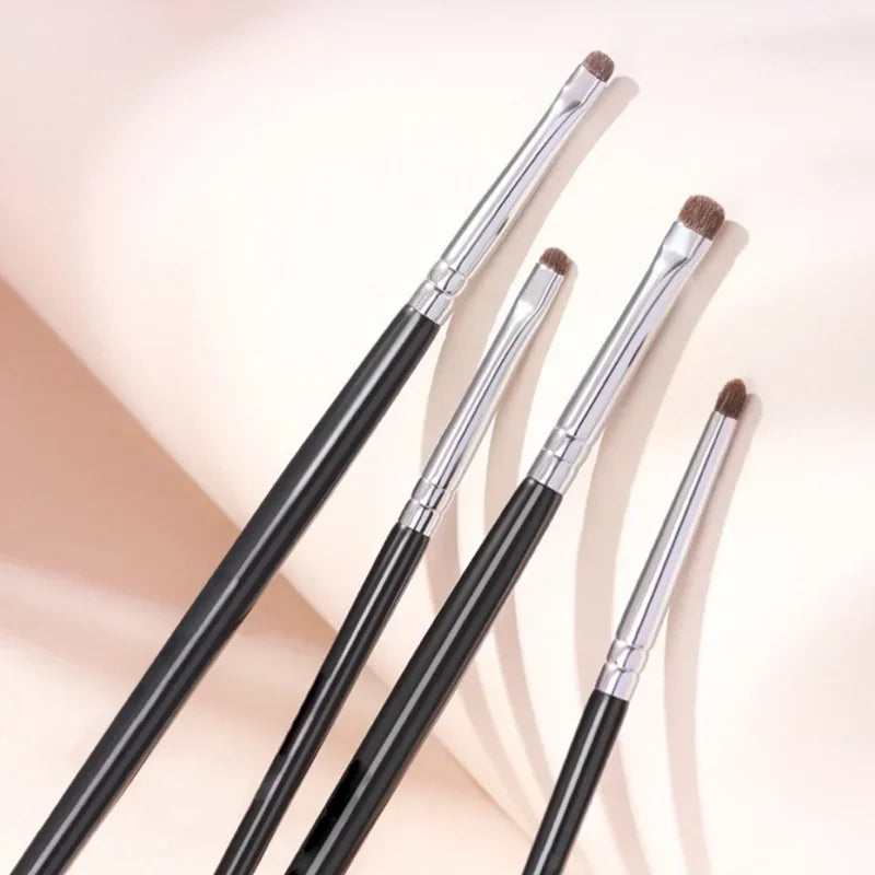 1/4Pcs Flat Eyes Makeup Brushes Professional Angled Eyebrow Eyeliner Contour Brush Concealer Eyeshadow Make Up Cosmetics Tools