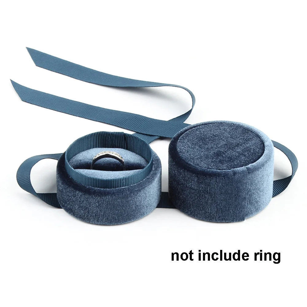 Pink Color Packaging Gift Box Velvet Necklace Engagement  Ring Displays Box Fashion Accessories Jewelry Display Jewelry Box