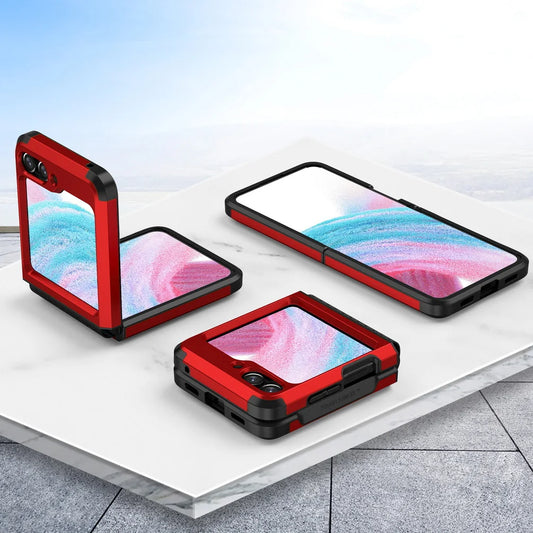Armor Shockproof Protection Phone Case case For Samsung Z Flip 5 Flip5 Galaxy Z Flip 4 3 Dual Layer Heavy Duty Back Cover