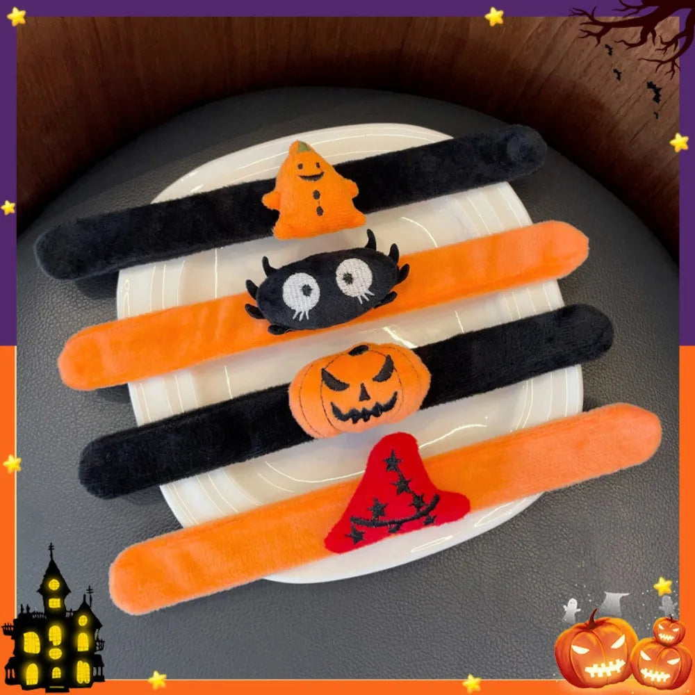 3/5 Pcs Halloween Decoration Snap Circle Ghost Festival Party Dress Up Props Bracelet Children's Birthday Halloween Party Gifts