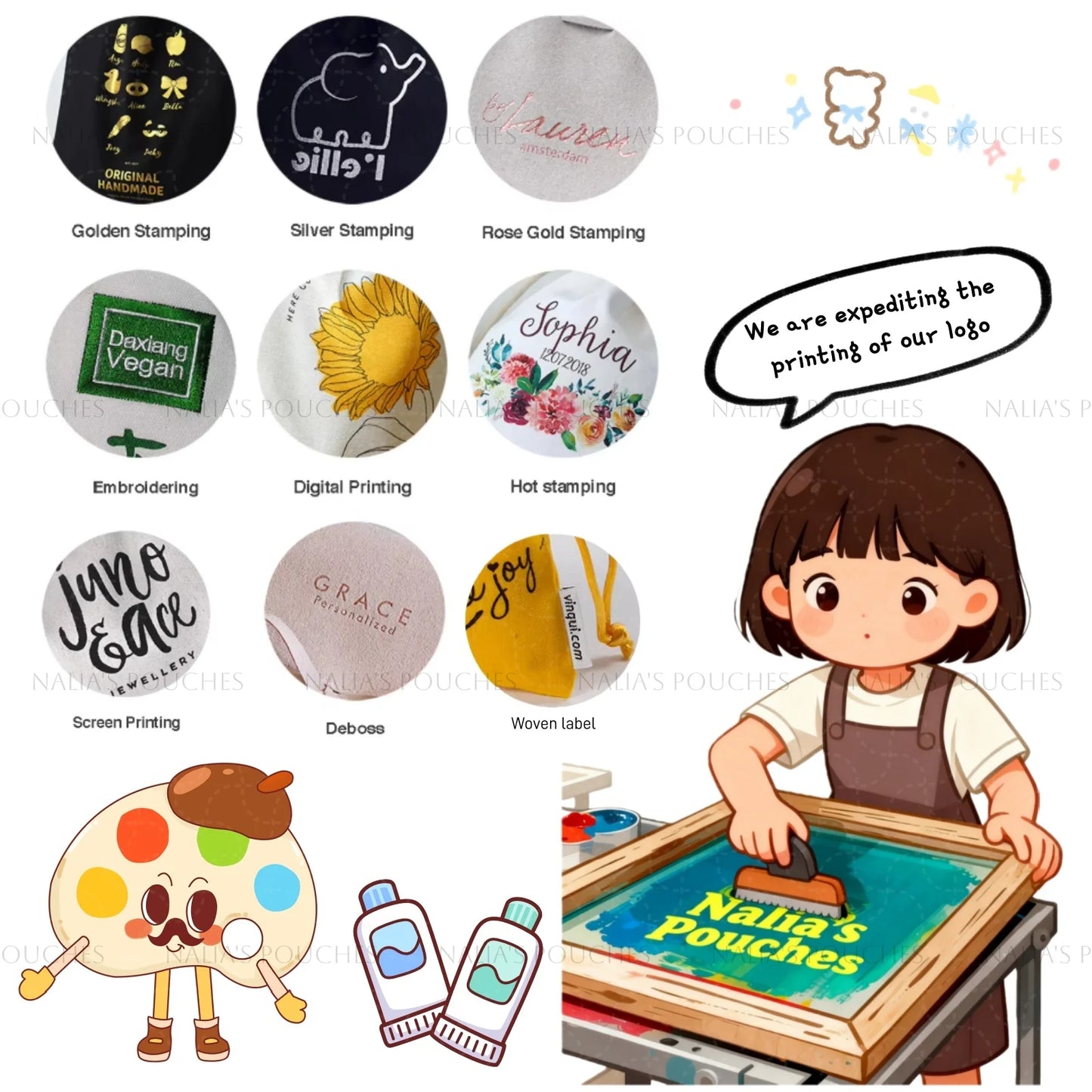 Customize your own gift bag jewelry bag