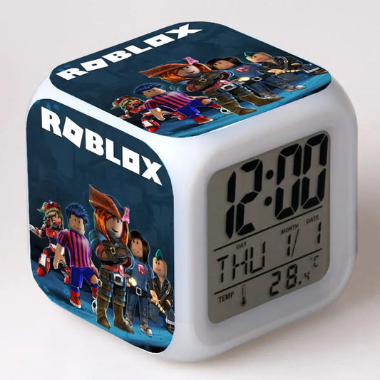 Games Roblox Roblox Electronic Clock Creative Birthday Gift Night Light  Spiderman Captain America Bubble Milk Tea Plush Toys