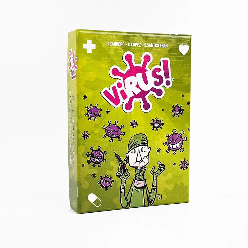 Virus 1 2 3 Halloween Board Game: Engaging Card Game for Bilingual Spanish & English Players