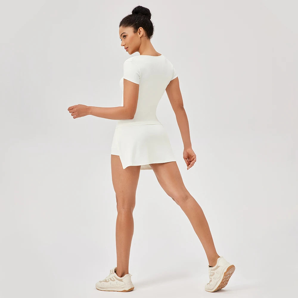 Yoga Tops Women Gym Training Sport Tops Quick-Dry Yoga Shirts Short-sleeved Outdoor Running Fitness Casual Sports T-shirt