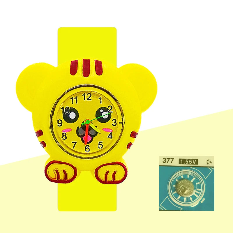 Baby Birthday Gift Children Toys Watches Cartoon Animal Dial Bracelet Kids Watches for Boy Girl 2-15 Years Old Child Clock