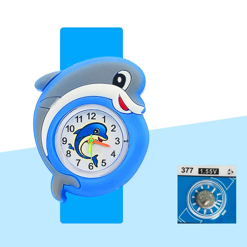 Baby Birthday Gift Children Toys Watches Cartoon Animal Dial Bracelet Kids Watches for Boy Girl 2-15 Years Old Child Clock